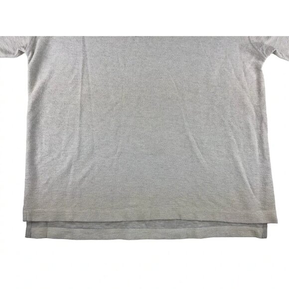 Work‎ Wear Mens Beige Vintage Look Short Sleeve Split Neck T Shirt Size Medium - Picture 3 of 10